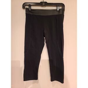 Virus black compression workout capri leggings - xs - see desc